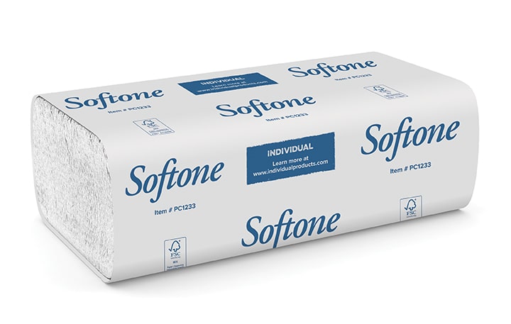 Softone White Multifold Towel