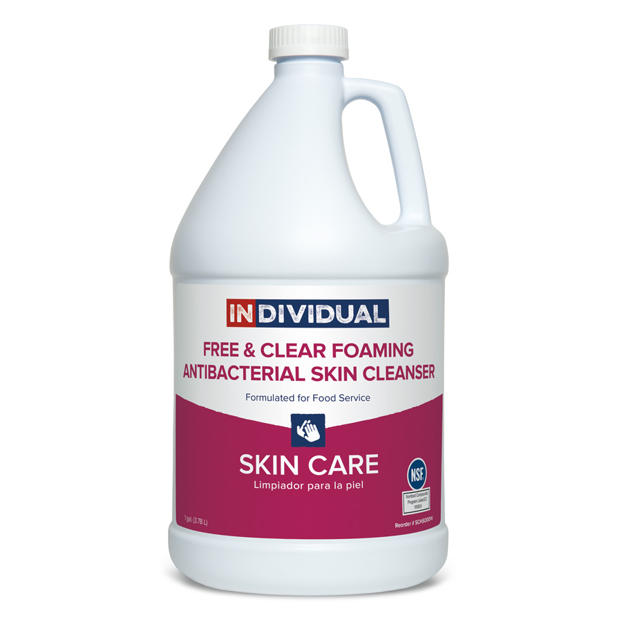 E2 Free & Clear Foaming Antibacterial Skin Cleanser – 1 Gallon