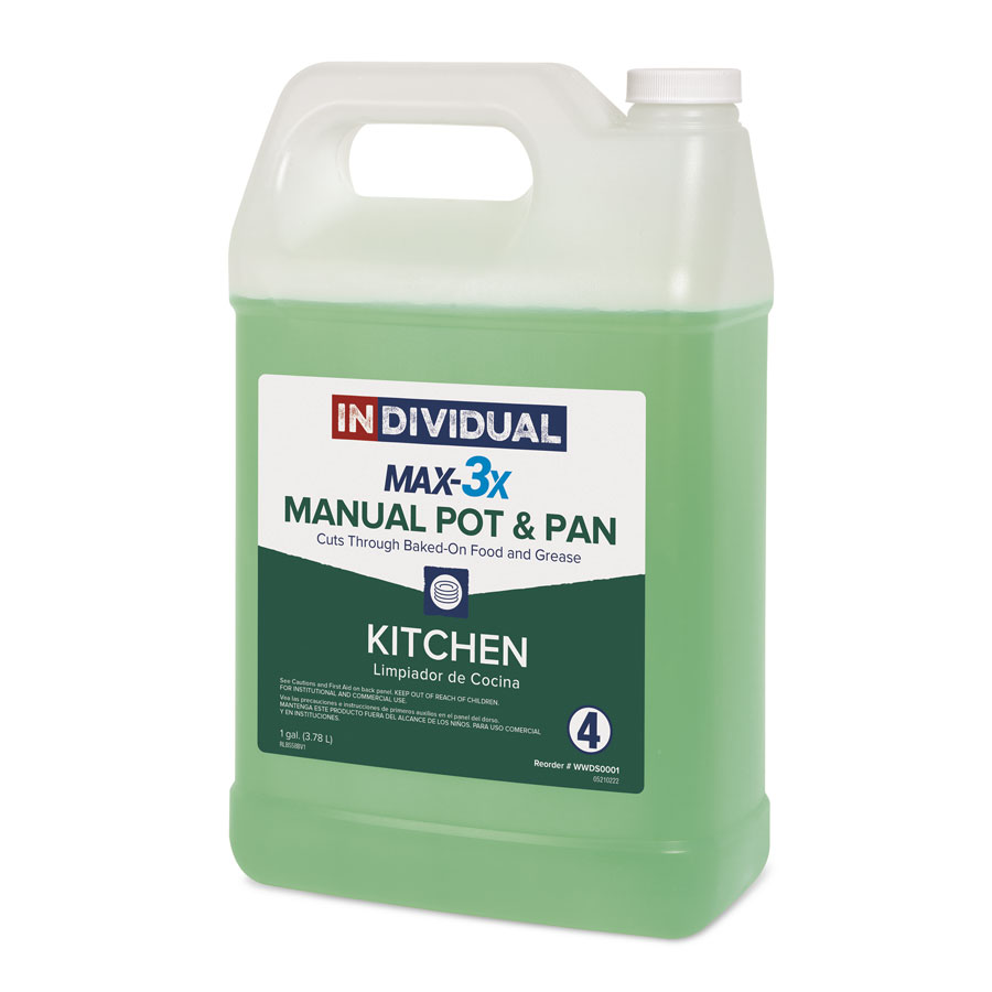 MAX-3X Manual Pot & Pan Detergent – 1 Gallon